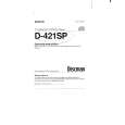 SONY D-421SP Manual de Usuario