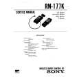 SONY RM177K Manual de Servicio