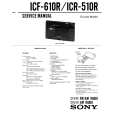 SONY ICF-610R Manual de Servicio