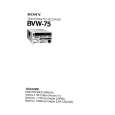 SONY BVW-75 VOLUME 2 Manual de Servicio