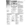 SONY CFS-1055 Manual de Usuario