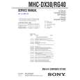SONY MHC-DX20 Manual de Usuario