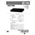 SONY XE-110 Manual de Servicio
