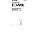SONY DC-V30 Manual de Usuario