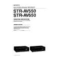 SONY STR-AV550 Manual de Usuario