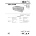 SONY CDX715 Manual de Servicio