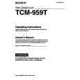 SONY TCM-959T Manual de Usuario
