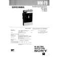 SONY WM-F9 Manual de Servicio