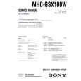 SONY MHCGSX100W Manual de Servicio