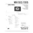 SONY WMFX613 Manual de Servicio