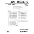 SONY WMFX475 Manual de Servicio