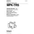 SONY MPK-TRS Manual de Usuario