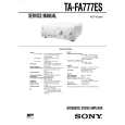 SONY TAFA777ES Manual de Servicio