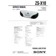 SONY ZSX10 Manual de Servicio
