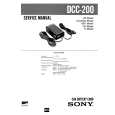 SONY DCC200 Manual de Servicio