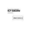 SONY ICF-5900W Manual de Usuario