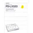 SONY PSLX520 Manual de Usuario