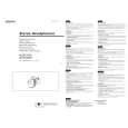 SONY MDR-CD580 Manual de Usuario