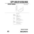 SONY SPP850 Manual de Servicio