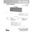 SONY CFS1020S Manual de Servicio