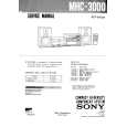 SONY MHC3000 Manual de Servicio