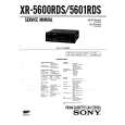 SONY XR5600RDS Manual de Servicio