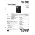 SONY WMFX19 Manual de Servicio