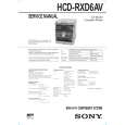 SONY HCDRXD6AV Manual de Servicio