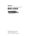 SONY BVSV1201 Manual de Servicio