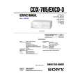 SONY CDX-705 Manual de Usuario