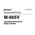SONY M-665 Manual de Usuario