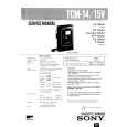 SONY TCM14 Manual de Servicio