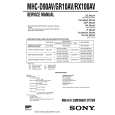 SONY MHC-RX100AV Manual de Usuario