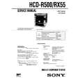 SONY HCDRX55 Manual de Servicio