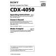 SONY CDX-4050 Manual de Usuario