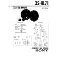 SONY XSHL71 Manual de Servicio
