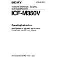 SONY ICF-M350V Manual de Usuario