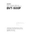 SONY BVT-500P Manual de Usuario