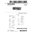 SONY XRL500L Manual de Servicio