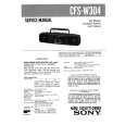 SONY CFSW304 Manual de Servicio