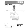 SONY RM612A Manual de Servicio