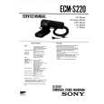 SONY ECMS220 Manual de Servicio