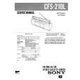 SONY CFS210L Manual de Servicio