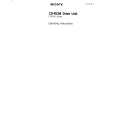 SONY CDU535 Manual de Usuario