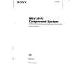 SONY MHC-D7 Manual de Usuario