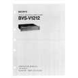 SONY BVSV1212 Manual de Servicio