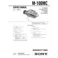 SONY M100MC Manual de Servicio
