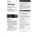 SONY WM-EX55 Manual de Usuario