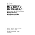 SONY MVS8000AC Manual de Usuario