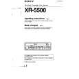 SONY XR-5500 Manual de Usuario